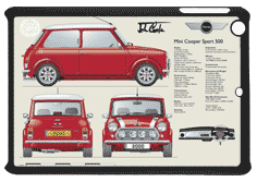 Mini Cooper Sport 2000 (red) Small Tablet Covers